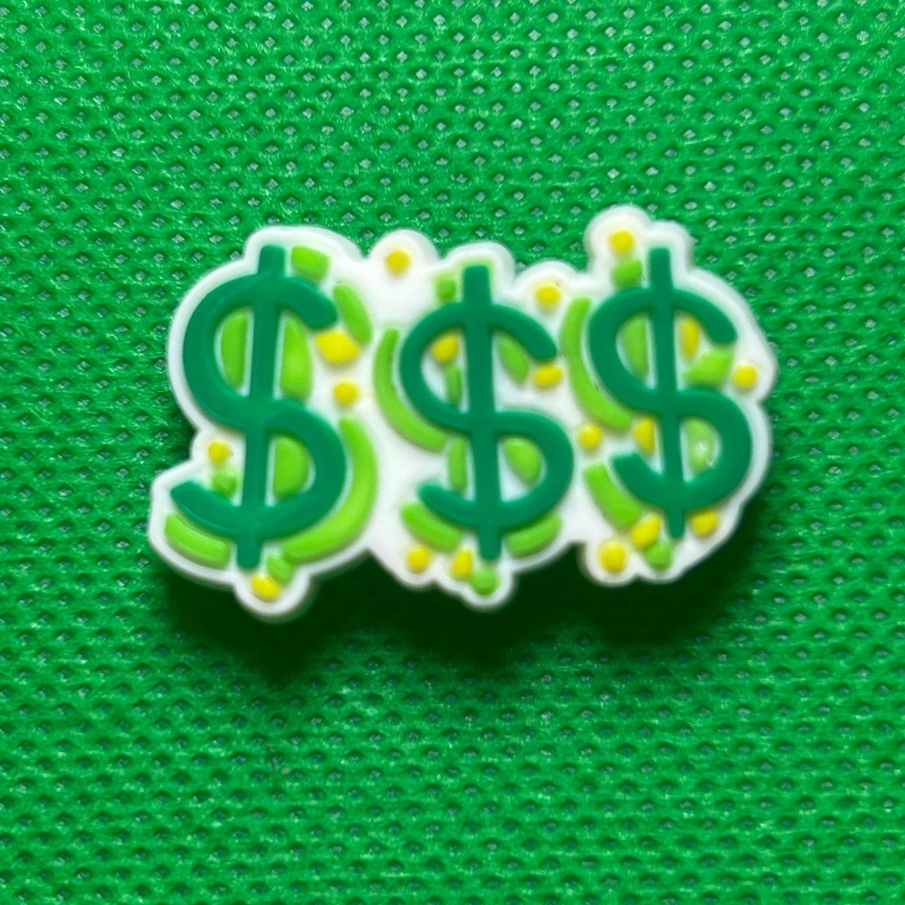 🌼 (5/$10 or 10/$15) NEW “Money Moves” Croc Charm Collection Gift, Bundle to save